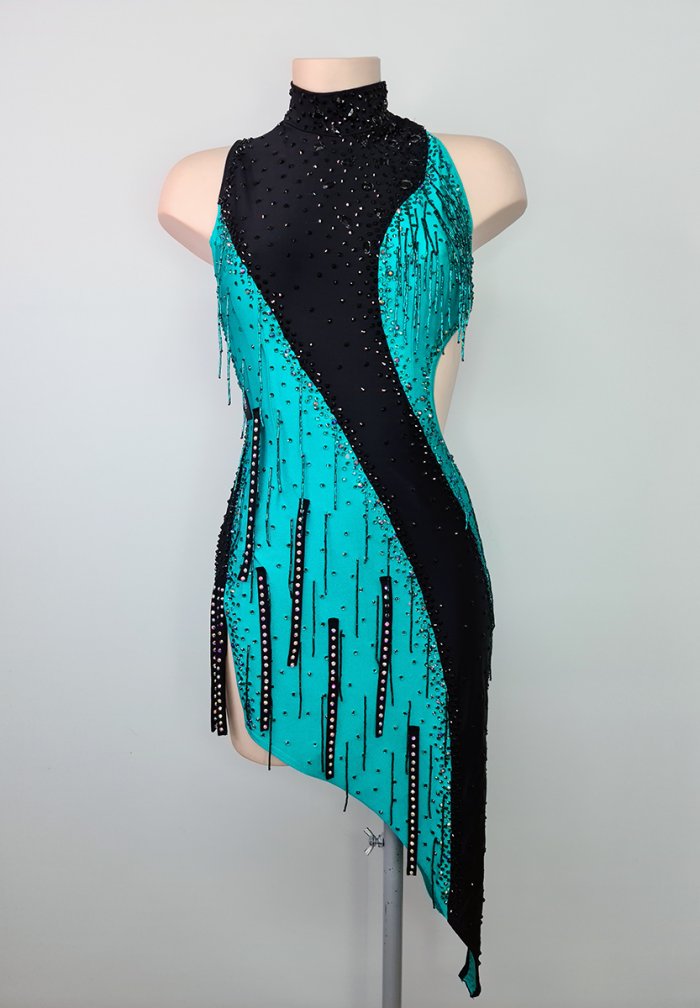 Peacock Green-Black